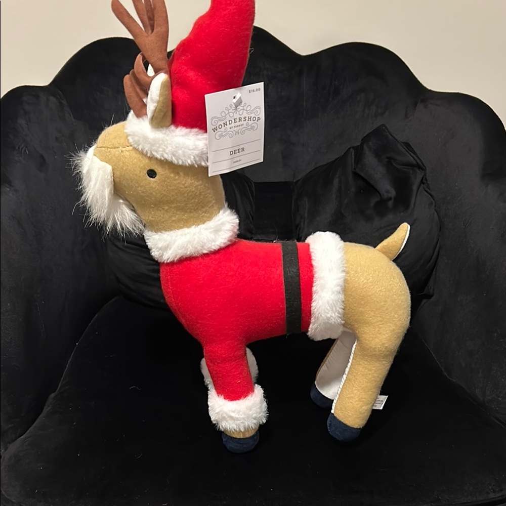 Wondershop Red and Beige Reindeer Plush